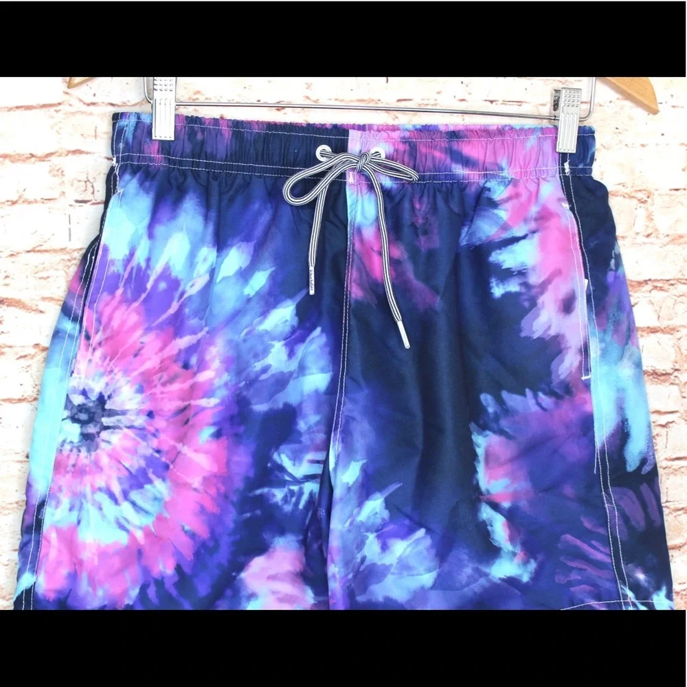 Boardies | Men’s Blue/Purple Tie Dye Board Shorts